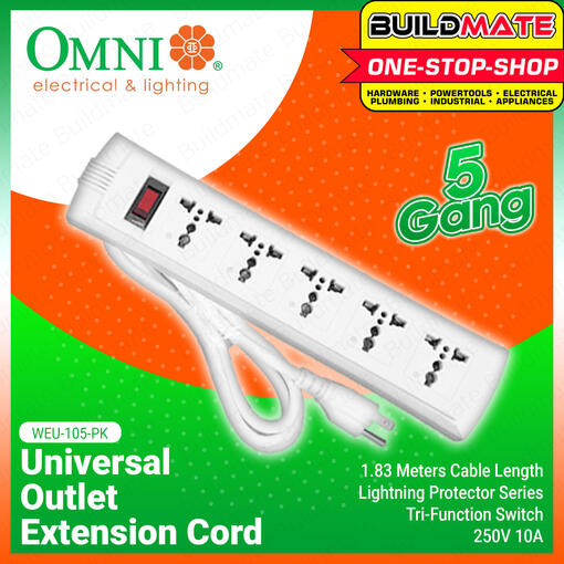 OMNI Extension Cord Set 5 Surge Protector